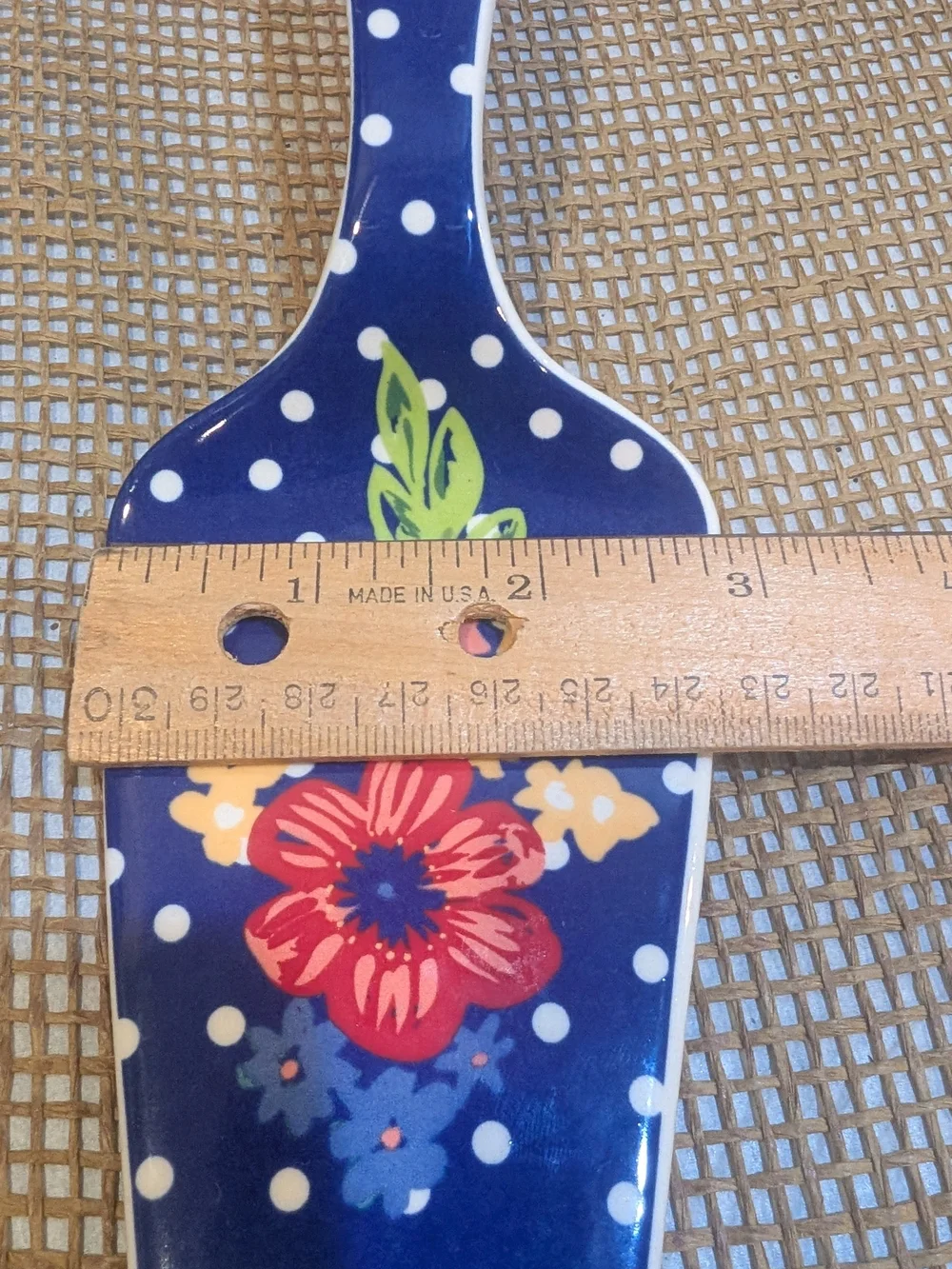 Pioneer Woman Dazzling Dahlias Cake/Pie Server, Cobalt Blue Colorful Floral